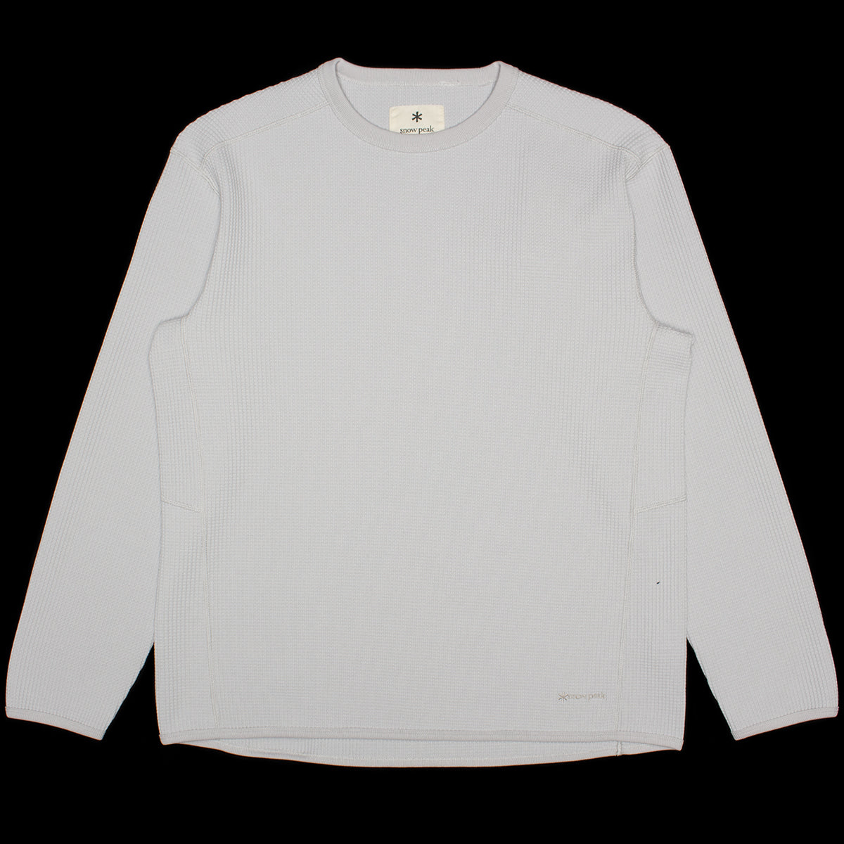 Snow Peak - Dry Waffle L/S T-Shirt
Color : Light Grey