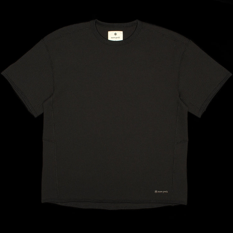 Snow Peak - Dry Waffle T-Shirt
Color : Black