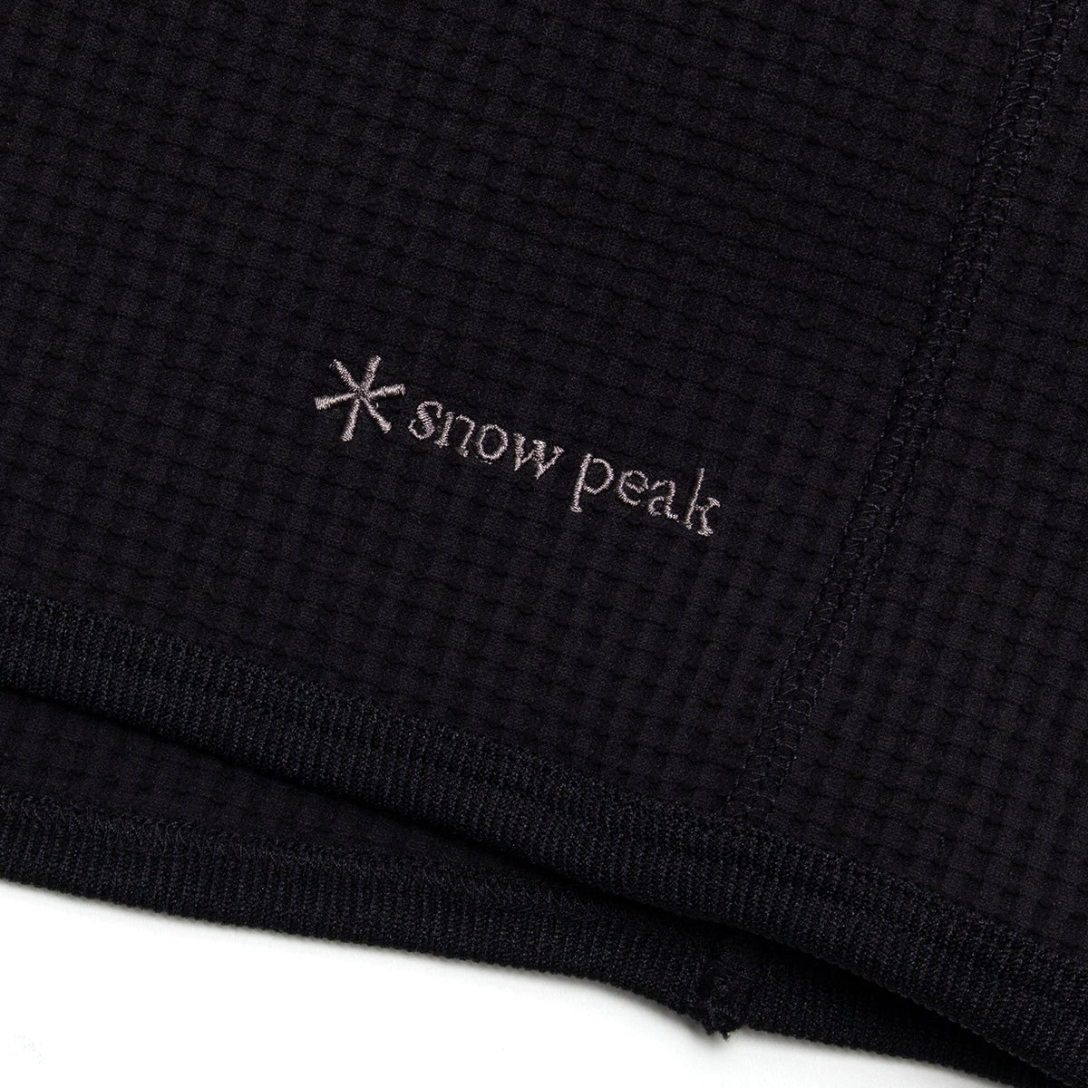 Snow Peak - Dry Waffle T-Shirt
Color : Black