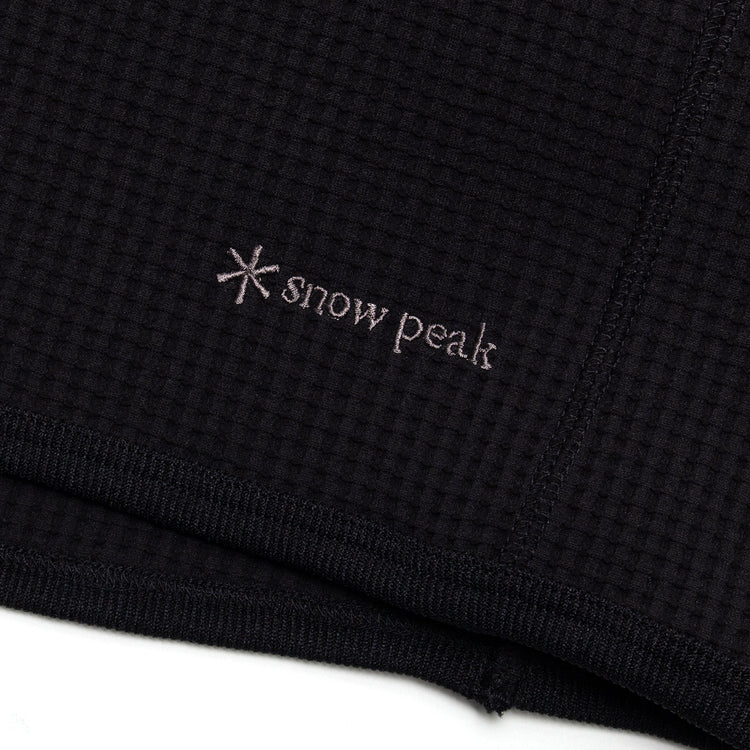Snow Peak - Dry Waffle T-Shirt
Color : Black