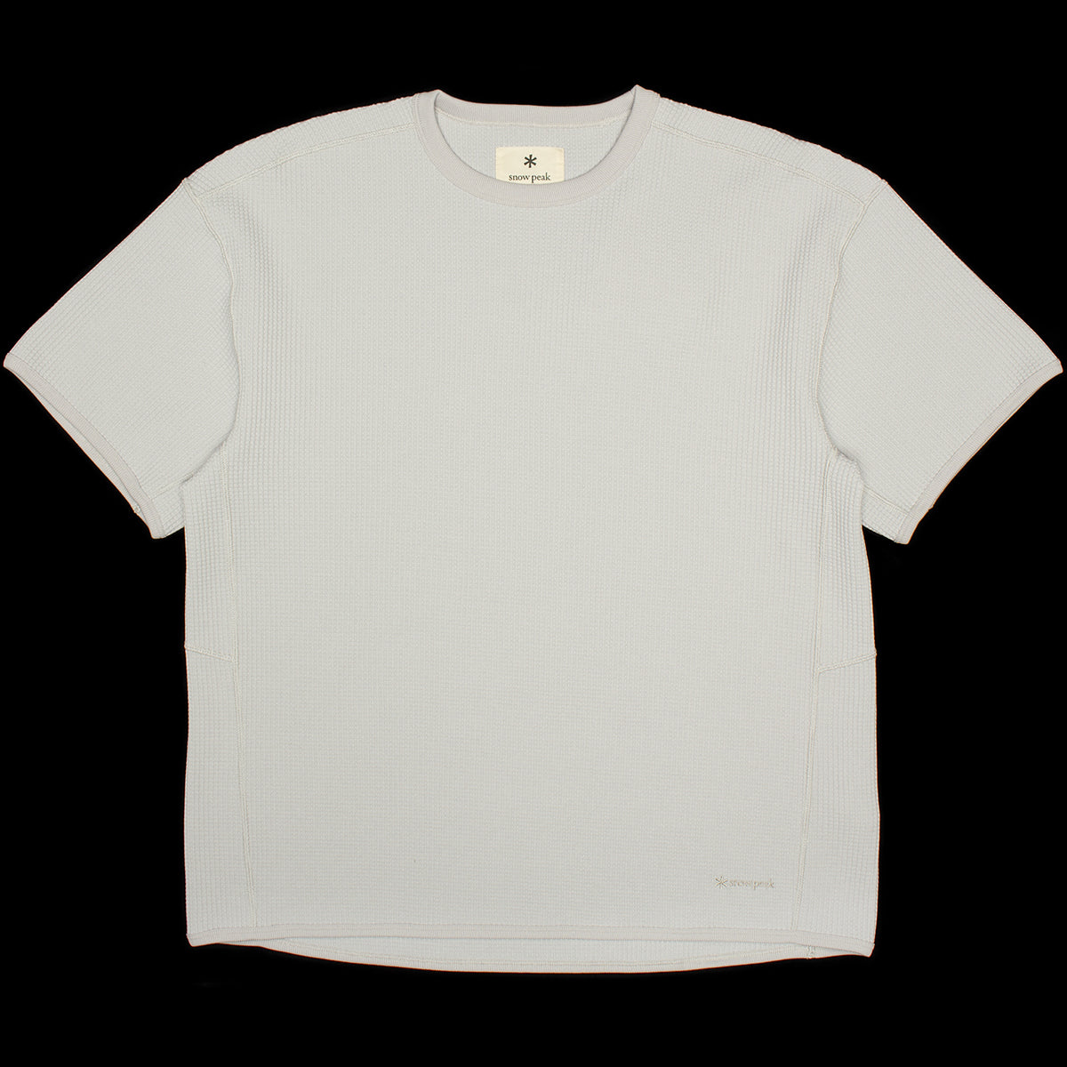 Snow Peak - Dry Waffle T-Shirt
Color : Light Grey