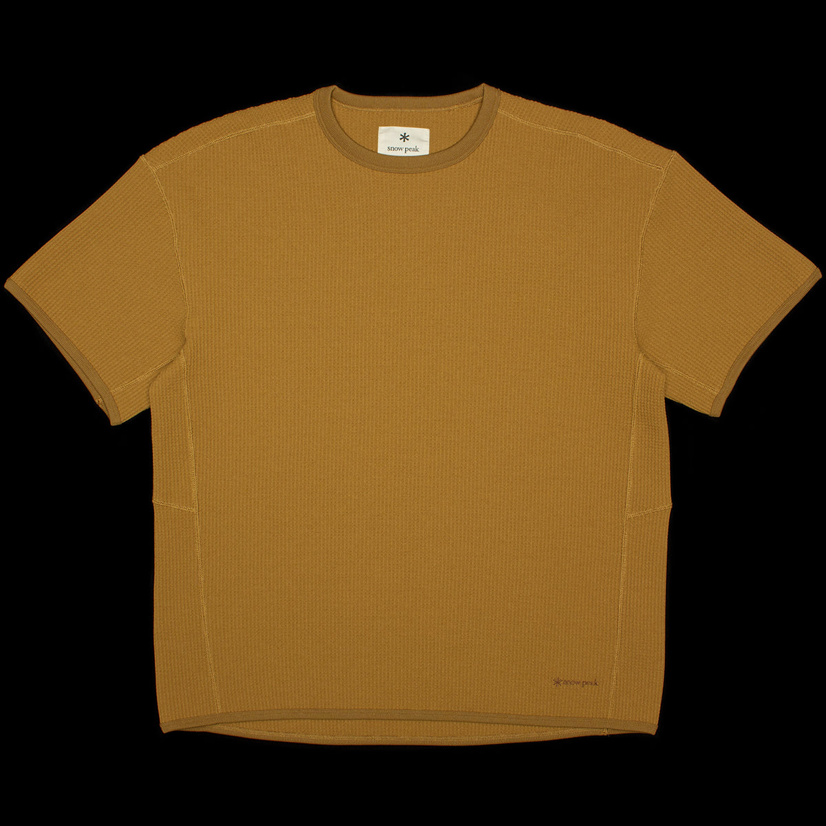 Snow Peak - Dry Waffle T-Shirt
Color : Mustard