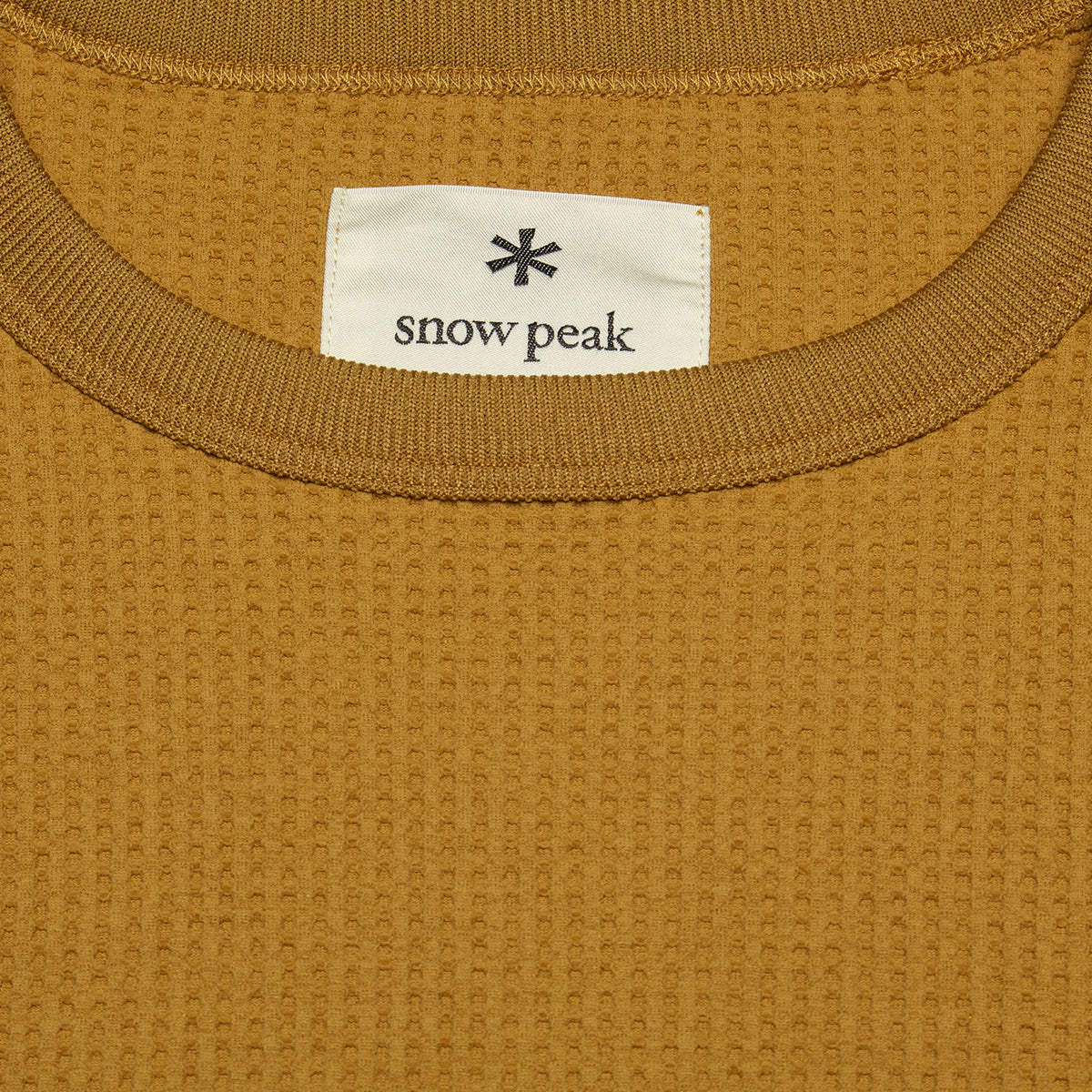 Snow Peak - Dry Waffle T-Shirt
Color : Mustard