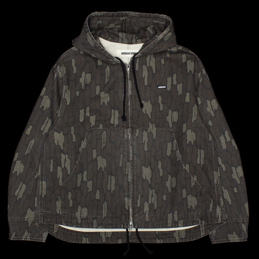 Metalwood - Cotton Twill Zip Hoodie
Color : Real Bark Camo