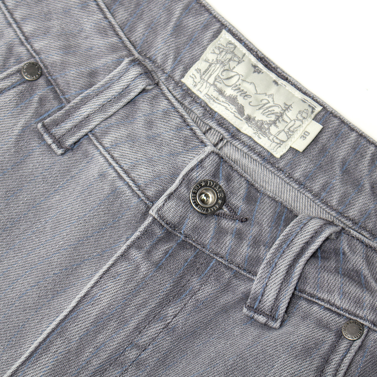 Dime - Classic Baggy Denim Pants
Color : Striped Sandblasted Gray&nbsp;