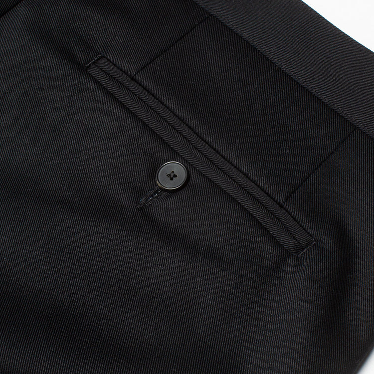 Noah Twill Double Pleated Pants Color : Black