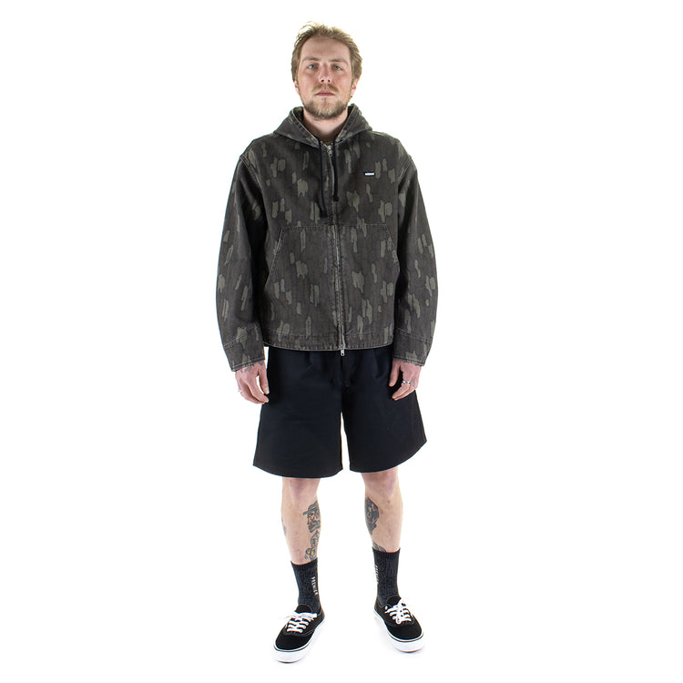 Metalwood - Cotton Twill Zip Hoodie
Color : Real Bark Camo