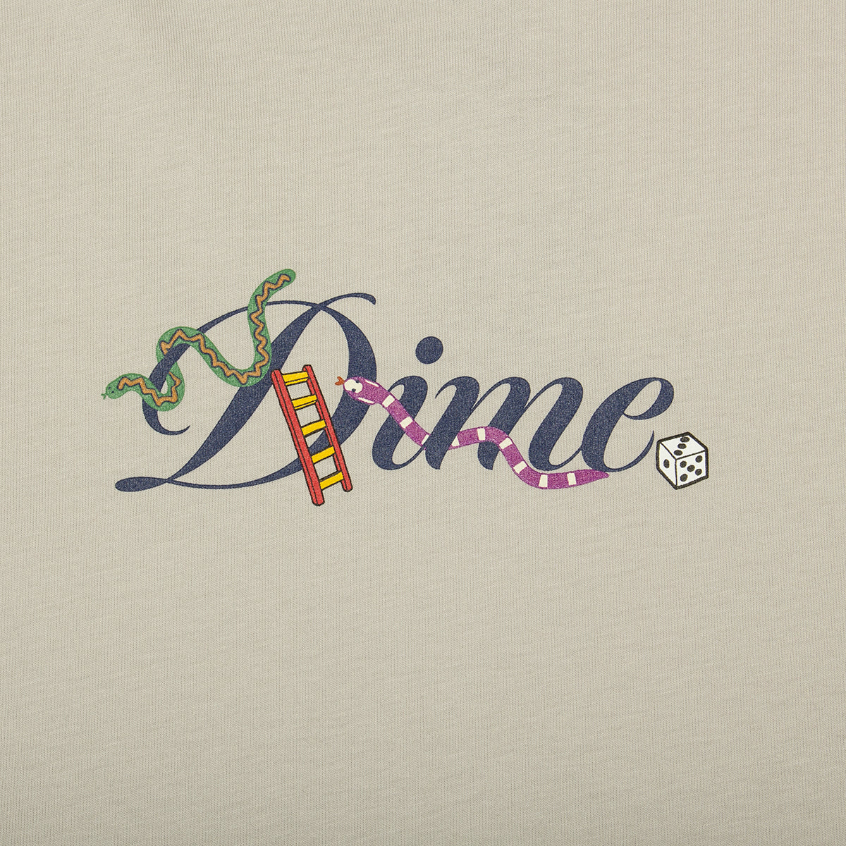 Dime | Cursive Snake T-Shirt Cement