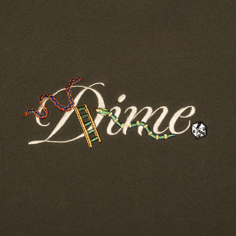 Dime | Cursive Snake Crewneck Color : Vintage Black