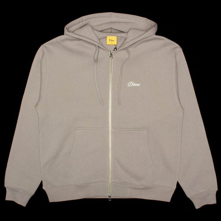 Dime | Cursive Small Logo Zip Hoodie