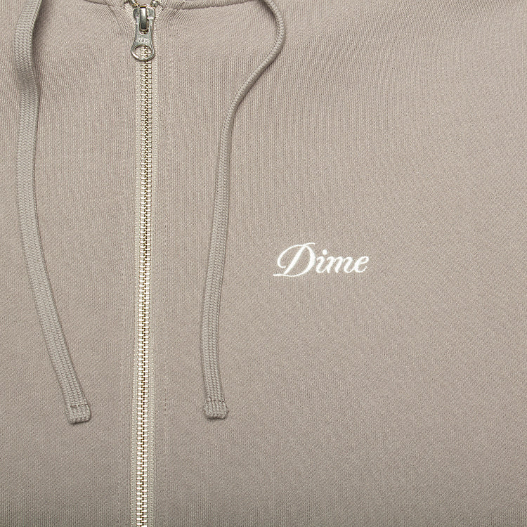 Dime | Cursive Small Logo Zip Hoodie