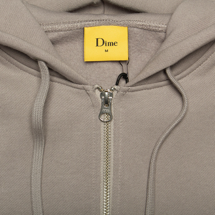 Dime | Cursive Small Logo Zip Hoodie