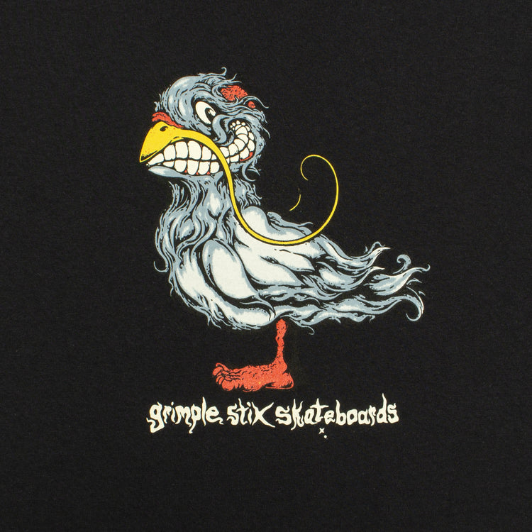 Grimple Stix | Pigeon T-Shirt Color : Black