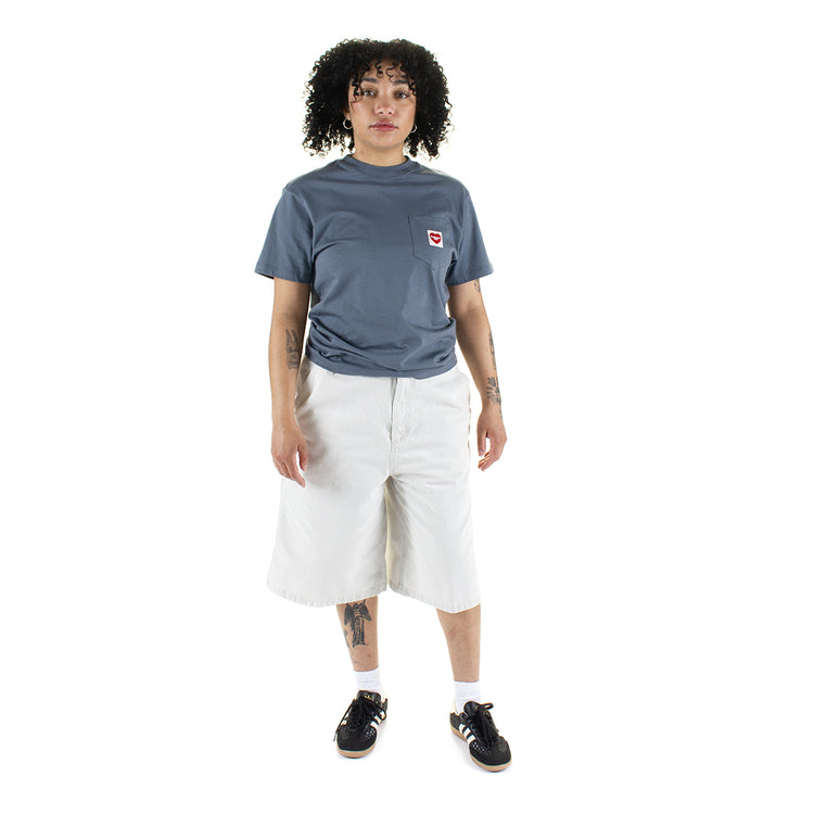 Carhartt WIP - Women's Mercer Short
Style # I036532_3OK_35
Color : Graphite / Waxed Bleached