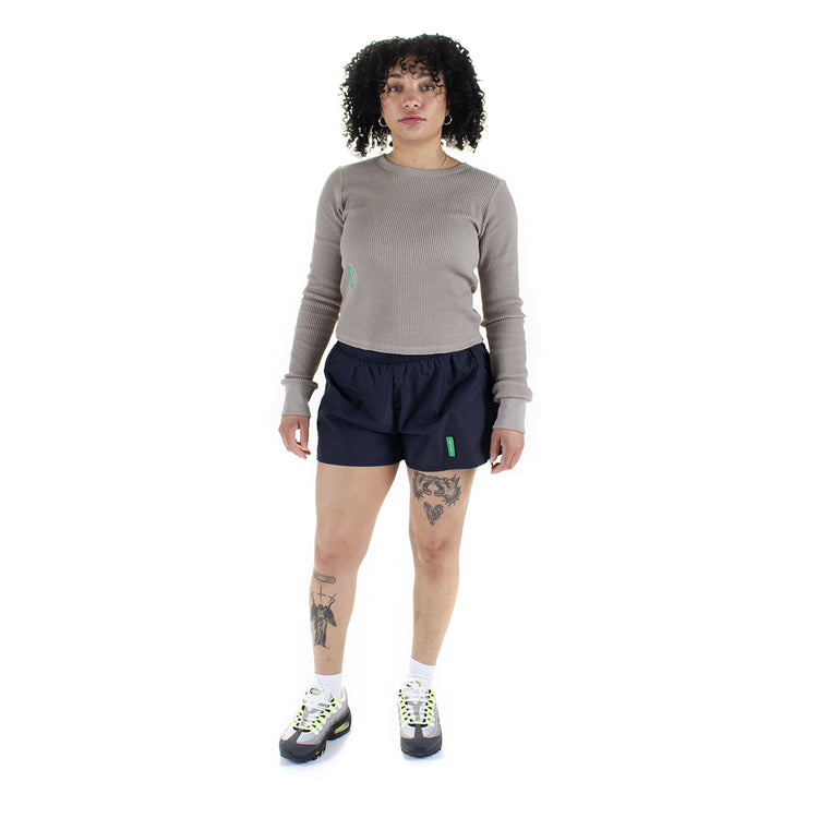 Women's Fitted L/S Waffle T-Shirt