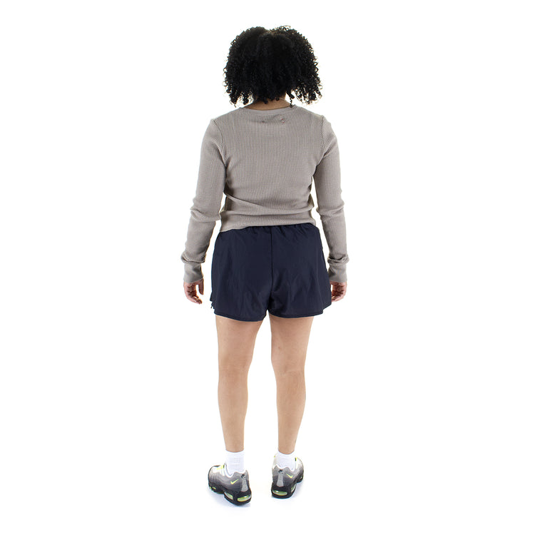 Women's Fitted L/S Waffle T-Shirt