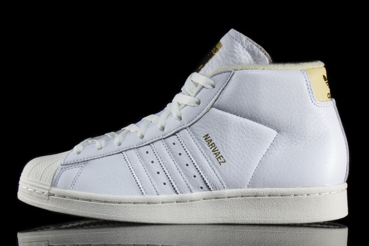 Adidas | Sam Narvaez Pro ADV Style # IE4315 Color : Cloud White / Easy Yellow