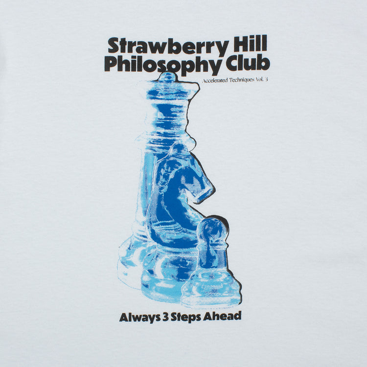 Strawberry Hill Philosophy Club | 3 Steps Ahead T-Shirt Color : White