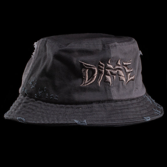 Dime | Split Distressed Bucket Hat Color : Black