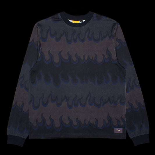 Dime | Space Flame L/S Shirt Color : Black
