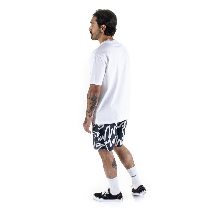 by Parra - Birds Fly Free Swim Shorts
Color : Black