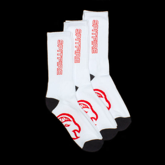 Spitfire | Classic 87 Sock (3-Pack) Style # 57010079K00 Color : White / Black / Red