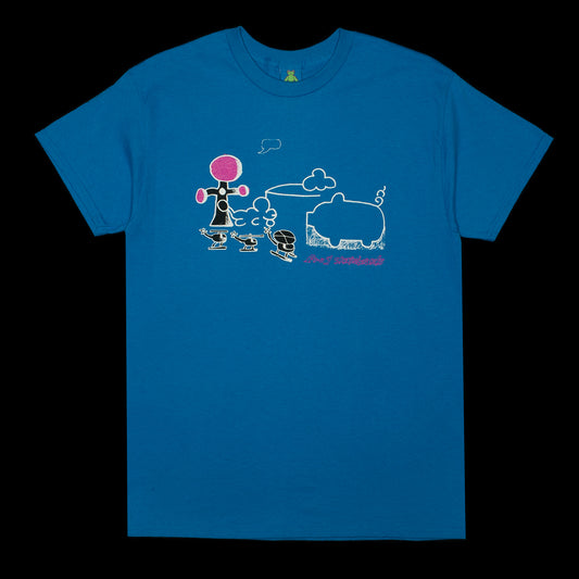 Frog | Cloud Landed T-Shirt Color : Turquoise