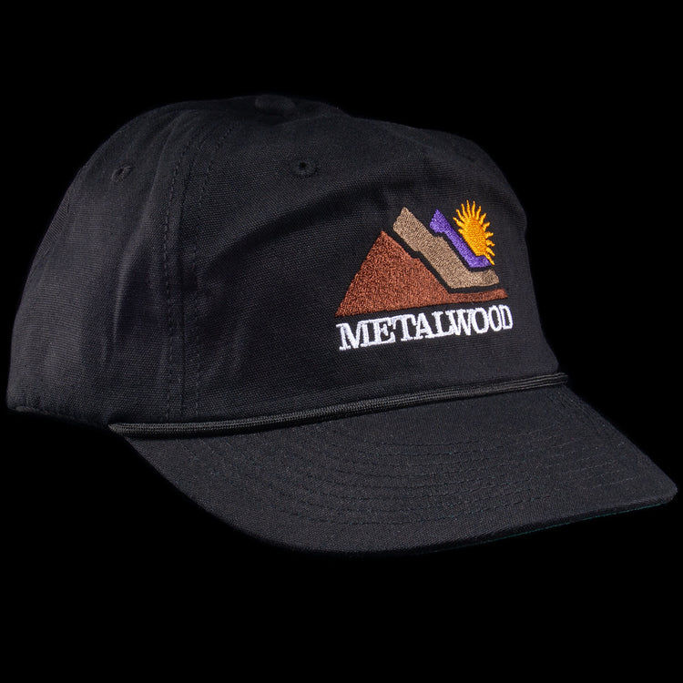 Metalwood | Sunshine 5-Panel Rope Hat Color : Black