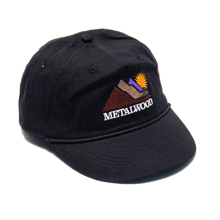 Metalwood | Sunshine 5-Panel Rope Hat Color : Black