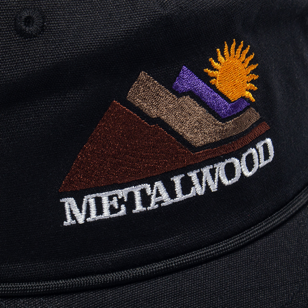 Metalwood | Sunshine 5-Panel Rope Hat Color : Black