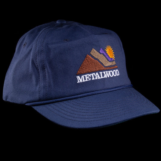 Metalwood | Sunshine 5-Panel Rope Hat Color : Navy