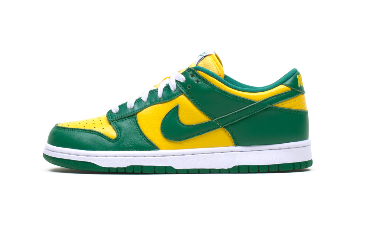 Nike | Dunk Low SP Style # CU1727-700 Color : Varsity Maize / Pine Green / White