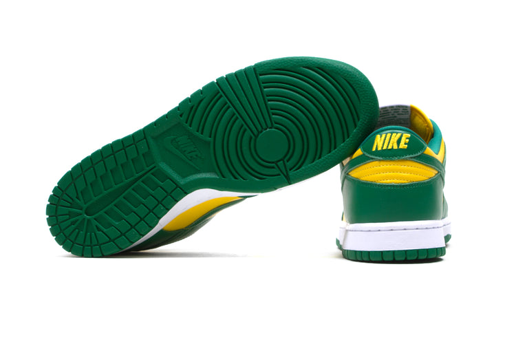 Nike | Dunk Low SP Style # CU1727-700 Color : Varsity Maize / Pine Green / White