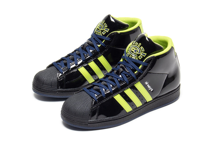 Adidas - Pro Model x Always
Style # JP7637
Color : Core Black / Semi Solar Slime / Collegiate Navy