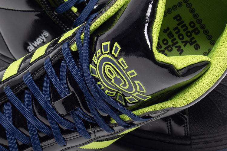 Adidas - Pro Model x Always
Style # JP7637
Color : Core Black / Semi Solar Slime / Collegiate Navy