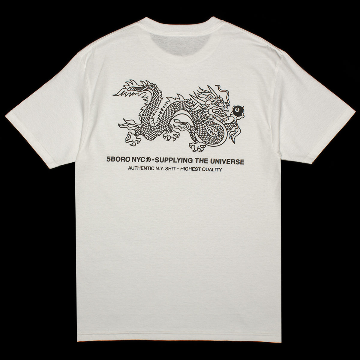 5Boro - Dragon T-Shirt
Color : White / Black