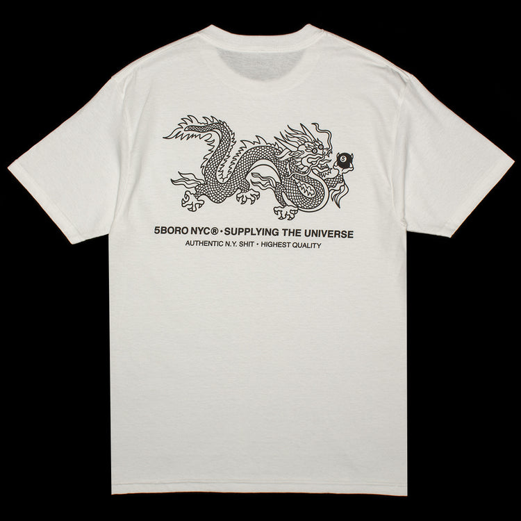 5Boro - Dragon T-Shirt
Color : White / Black