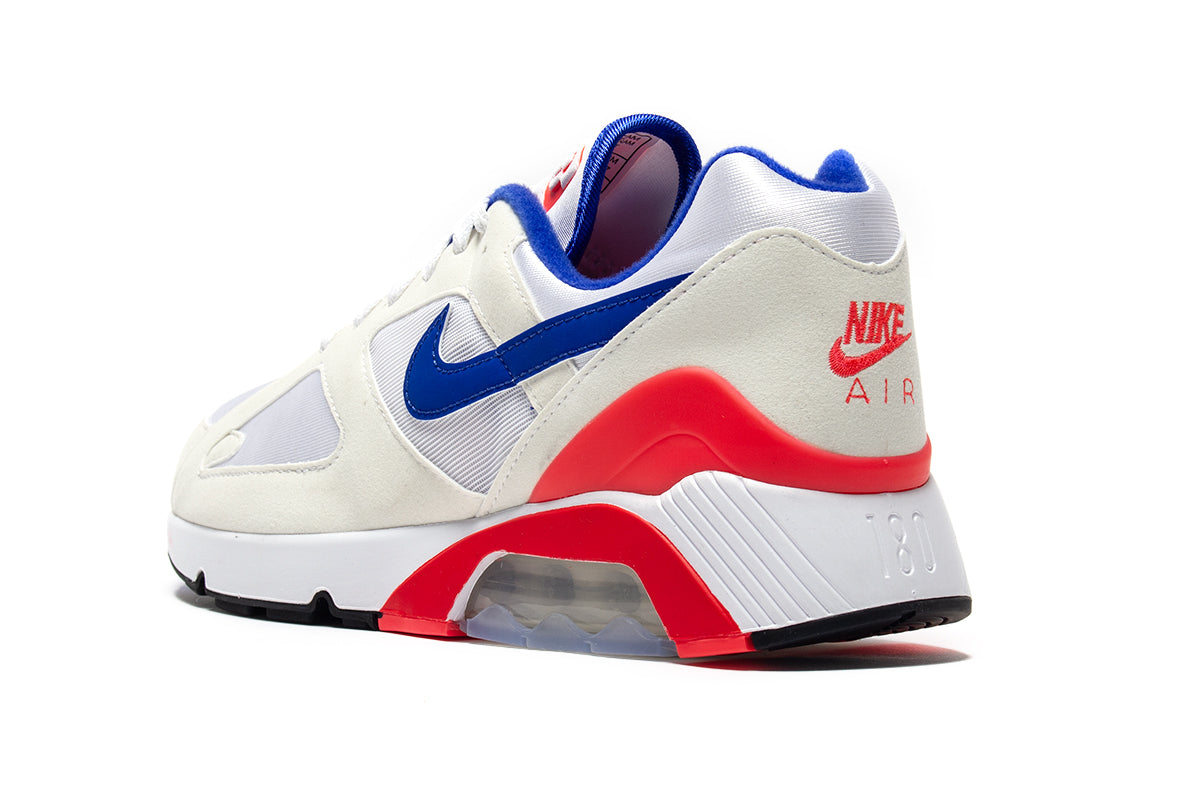 Nike | Air 180 Style # FJ9259-100 Color : White / Ultramarine / Solar Red