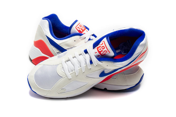 Nike | Air 180 Style # FJ9259-100 Color : White / Ultramarine / Solar Red