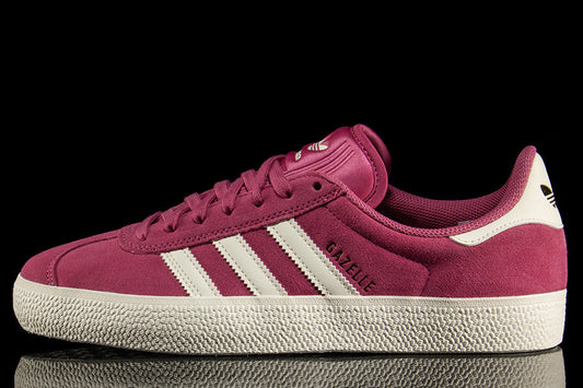 Adidas Skateboarding - Gazelle ADV
Style # KJ0272
Color : Dual Magenta / Cream White / Gold Metallic