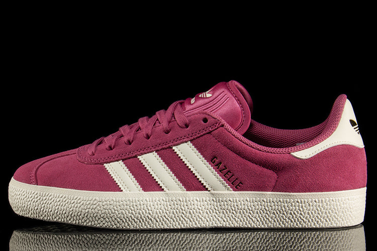 Adidas Skateboarding - Gazelle ADV
Style # KJ0272
Color : Dual Magenta / Cream White / Gold Metallic