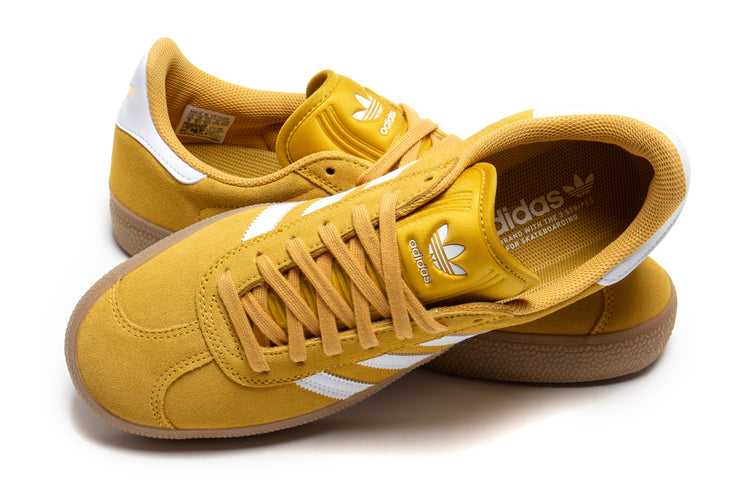 Adidas Skateboarding - Gazelle ADV
Style # KJ0273
Color : Preloved Yellow / Footwear White / Gum 4