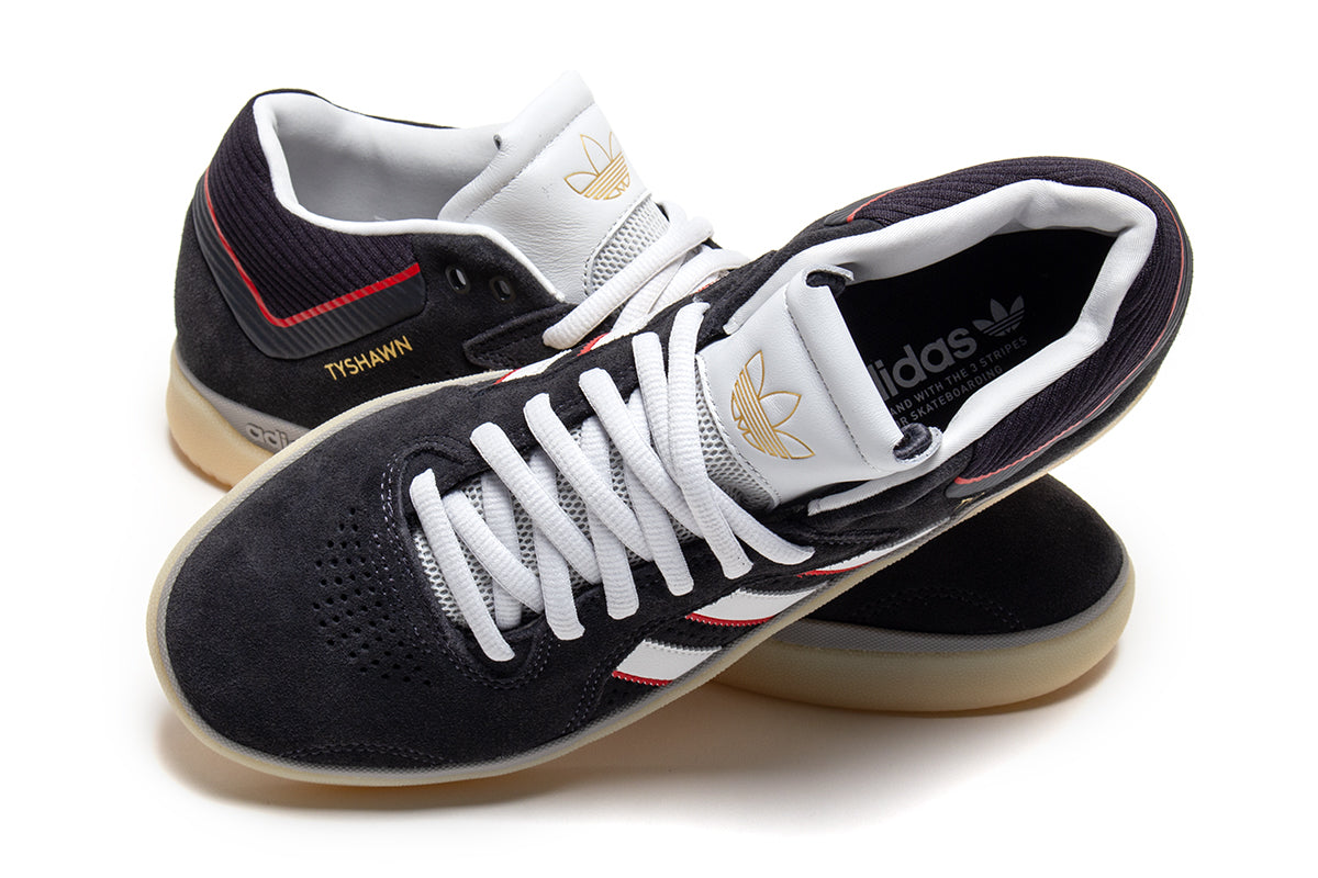 Adidas Skateboarding - Tyshawn
Style # KJ0194
Color : Carbon / Crystal White / Better Scarlet