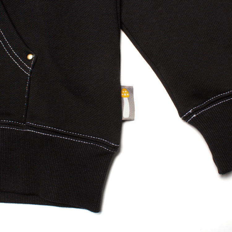 Stingwater | Big Moses Contrast Zip-Up Hoodie Color : Black