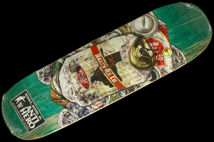 Anti Hero - Refuse Deck
Color : Green
Width : 8.63"
Length : 32.00"
Wheelbase : 14.25"
Raney Beres
