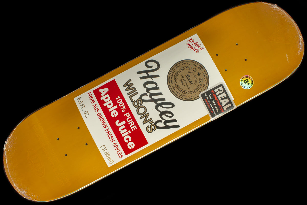 Real - Juiced&nbsp;Deck
Width : 8.5"
Length : 31.85"
Wheelbase : 14.25"
Hayley Wilson