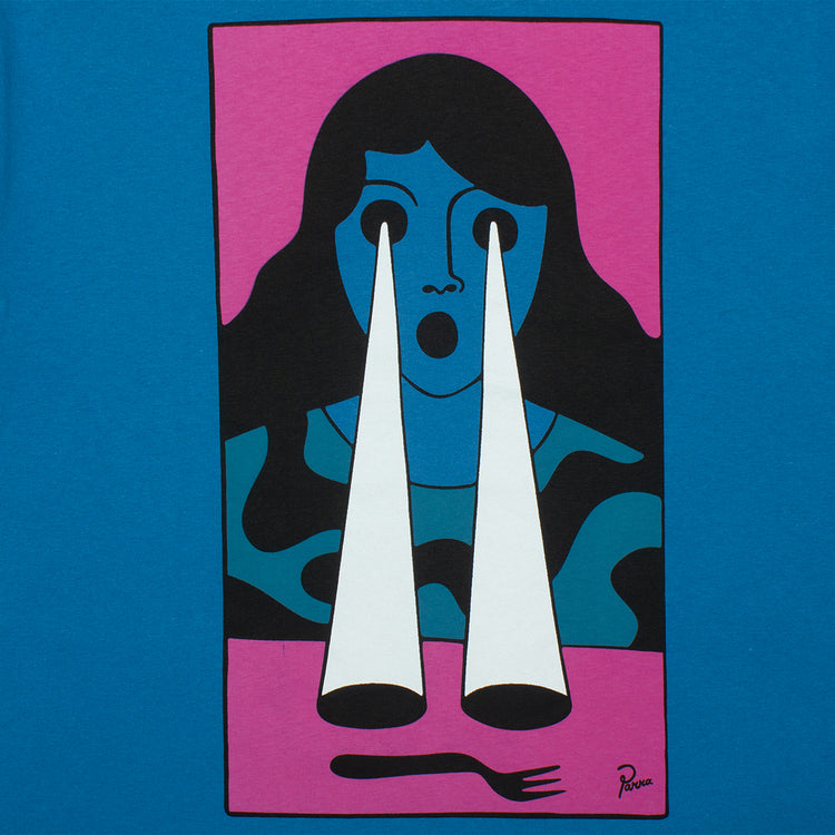 by Parra | Fucking Fork T-Shirt Style # 49500 Color : Slate Blue