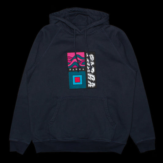 by Parra | Wave Block Tremors Hooded Sweatshirt Style # 49525 Color : Navy Blue