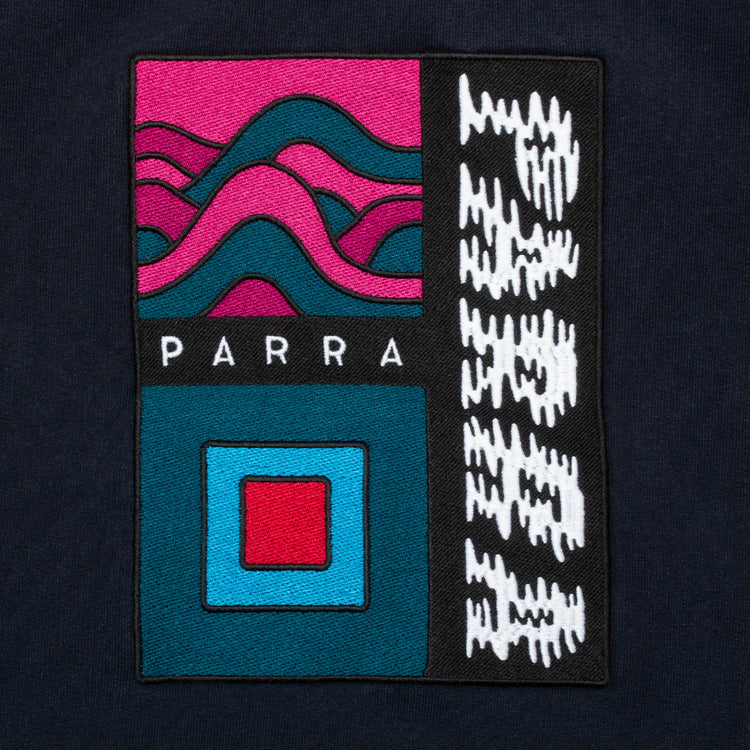 by Parra | Wave Block Tremors Hooded Sweatshirt Style # 49525 Color : Navy Blue