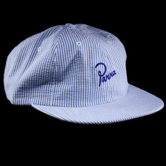 by Parra | Classic Logo 6 Panel hat Style # 49345 Color : White / Blue